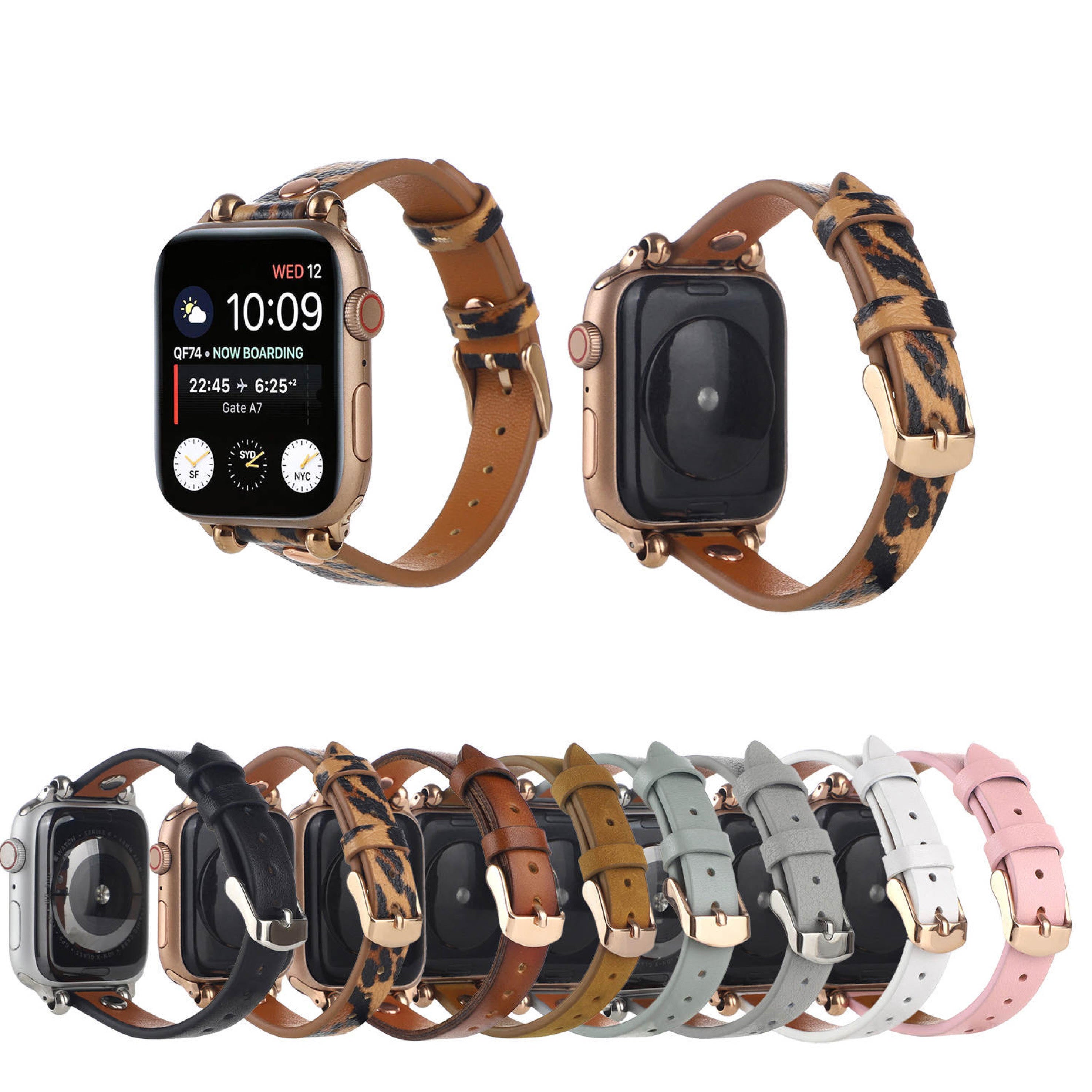 Genuine Leather Apple Watch Band Compatible with Iwatch series Series PremiumBand